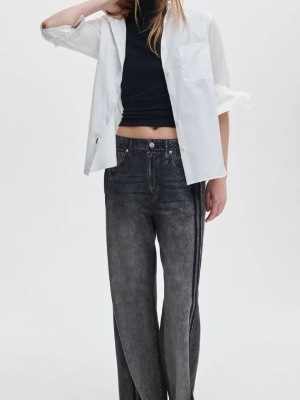 Rag & Bone Miramar Wide-Leg Cotton Terry Track Pant-Small-New With Tags! - Picture 2 of 16